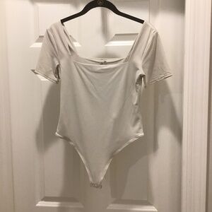 Second Skin Square Neck Bodysuit NWOT